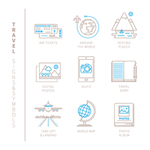 线条图标 线条icon 简洁图