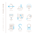 线条图标 线条icon 简洁图