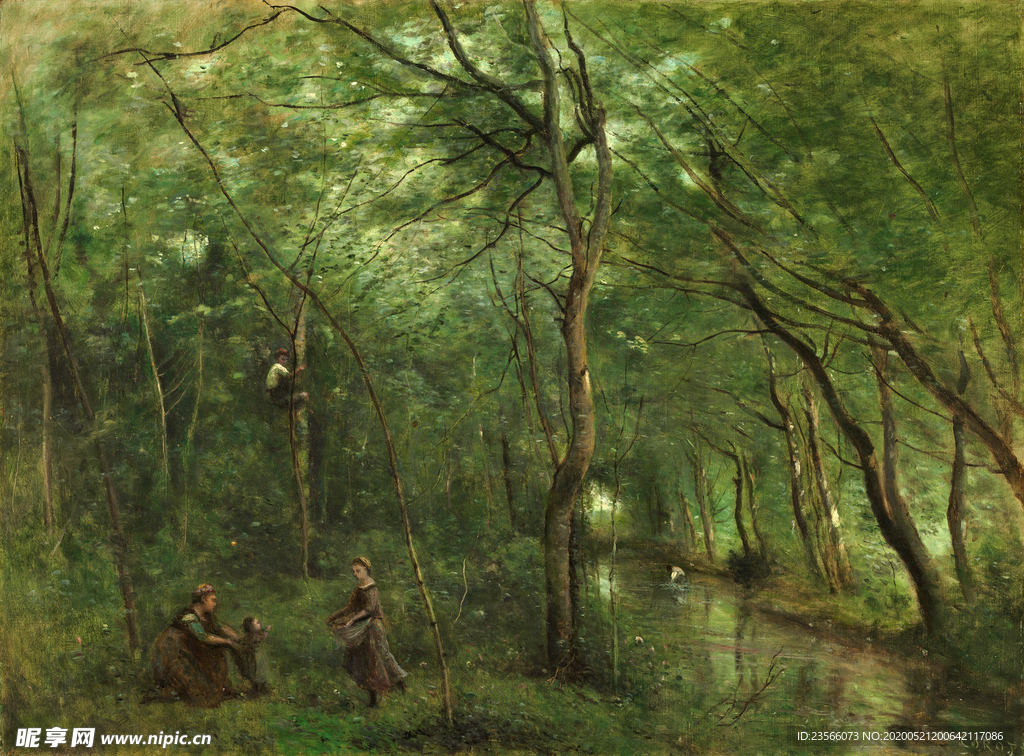 复古风景油画