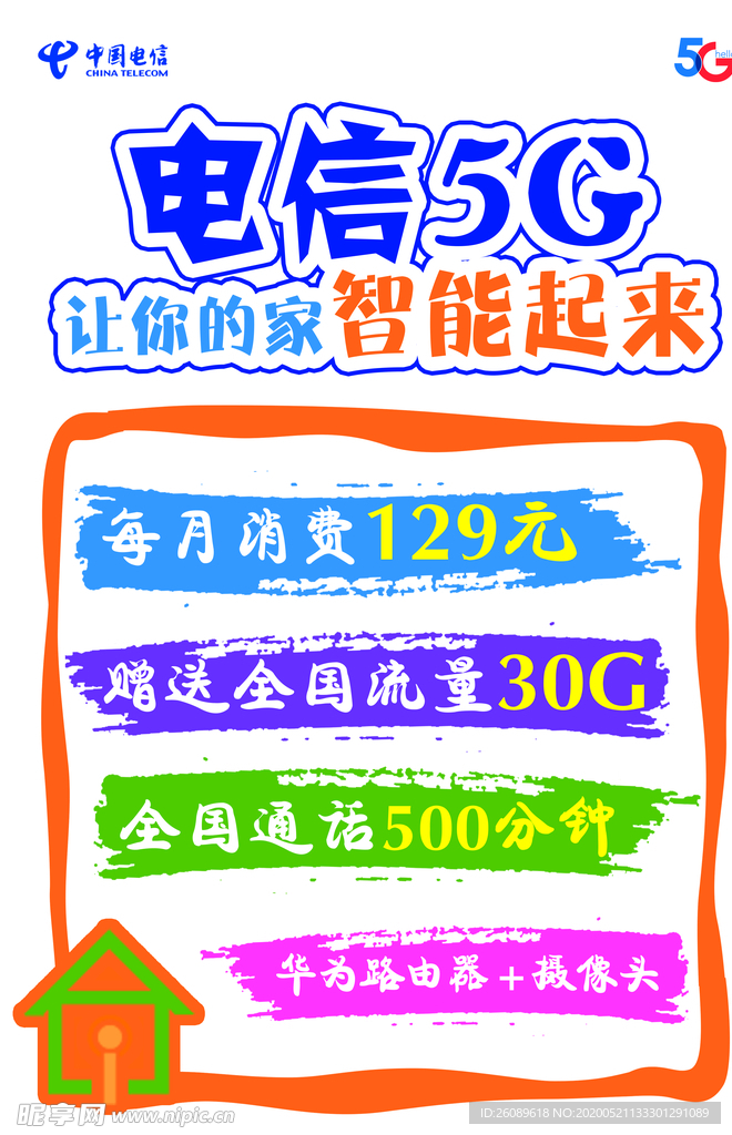 电信海报 电信展板 中国电信