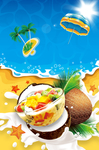 夏日椰汁
