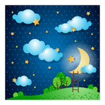 卡通夜晚