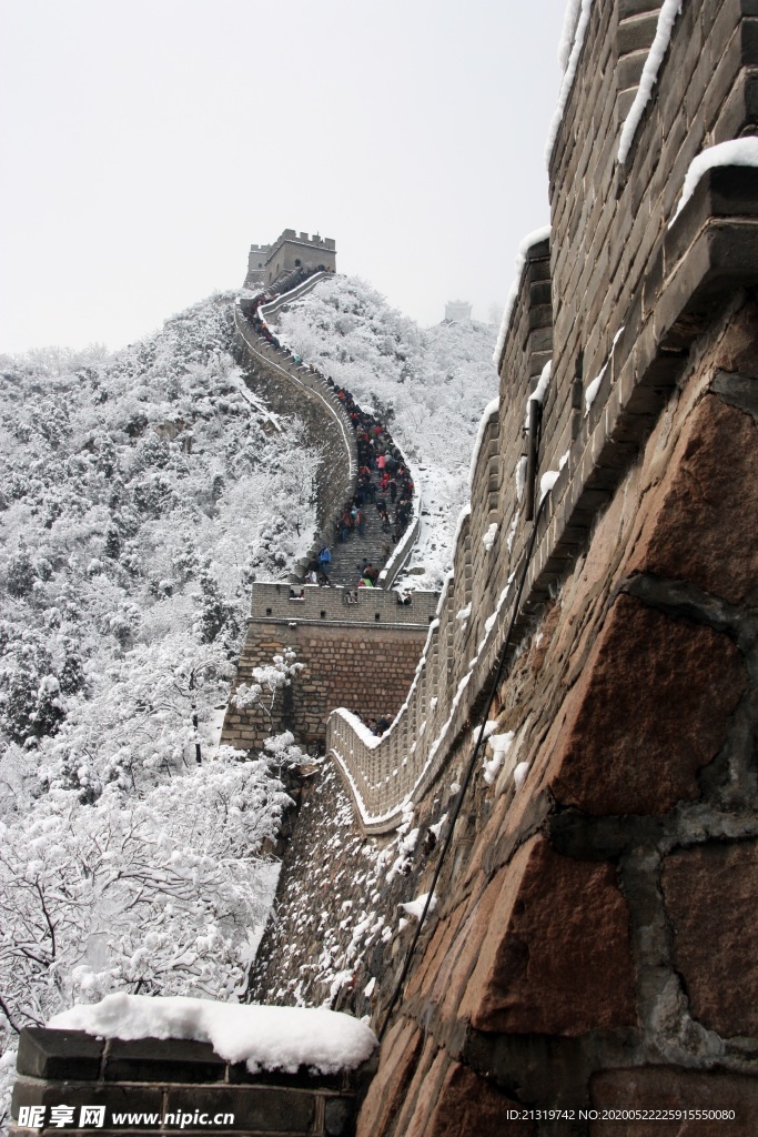 长城雪景