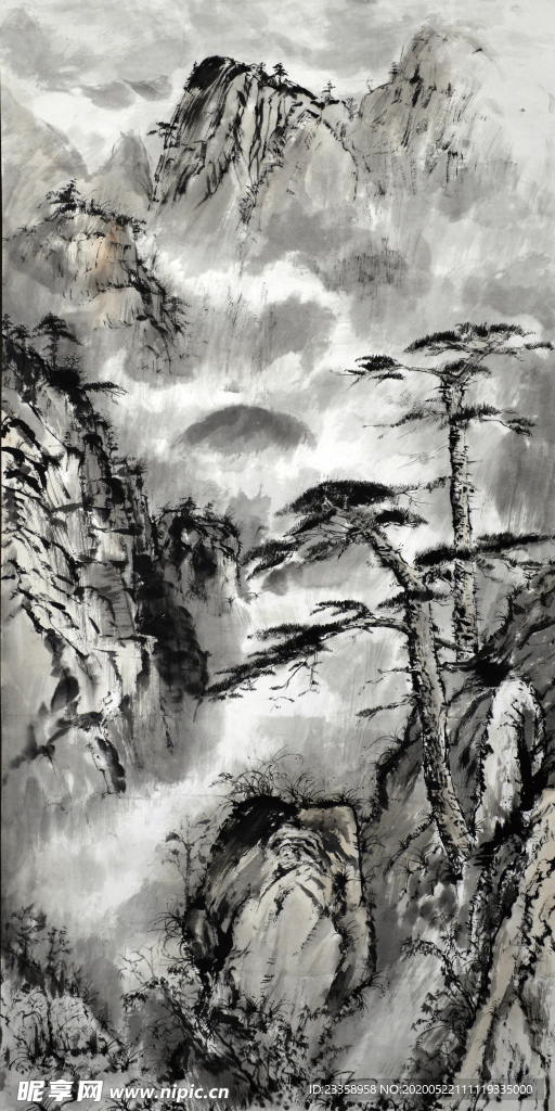 中国画 空