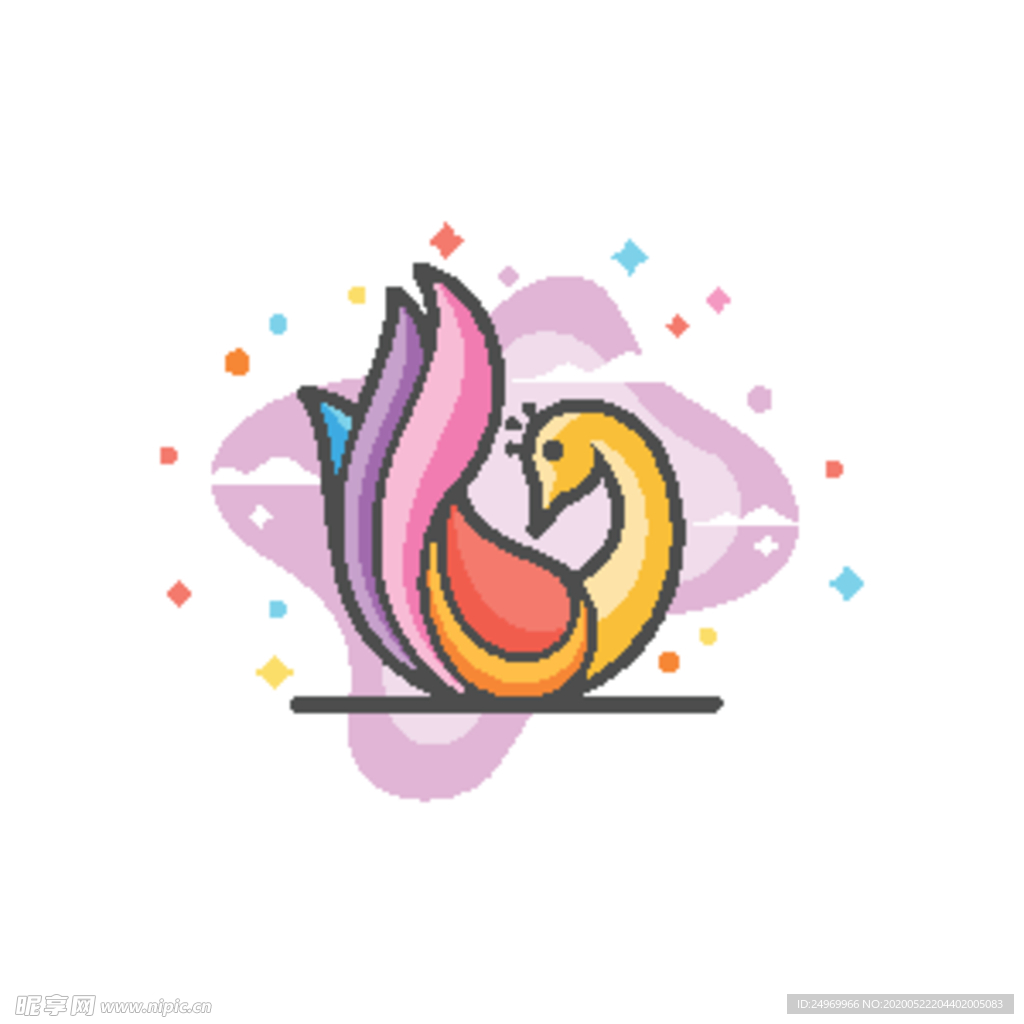 孔雀logo