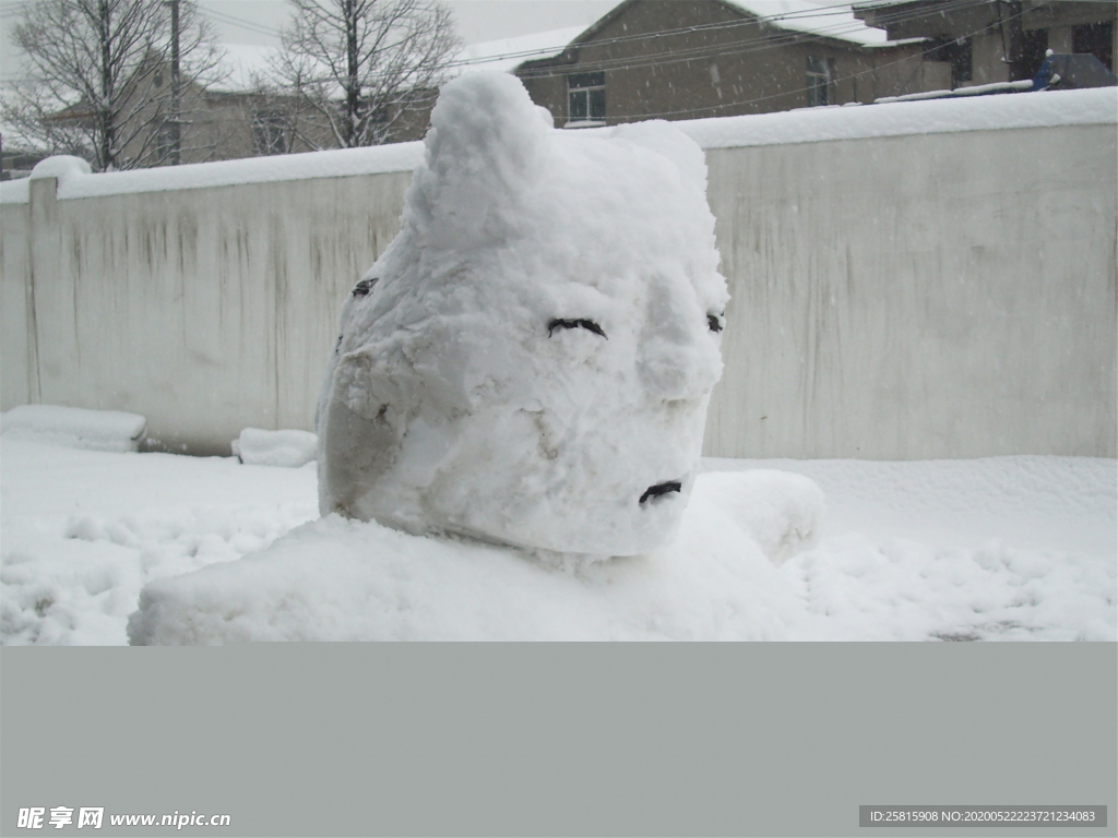 雪人冬日图片