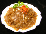 蒜炒大片腊肉