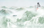 青山背景