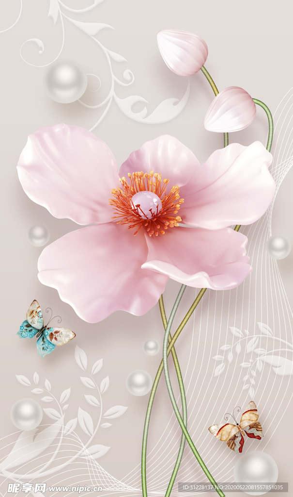 粉色花朵
