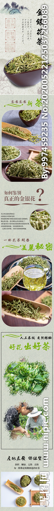 金银花茶叶淘宝详情页