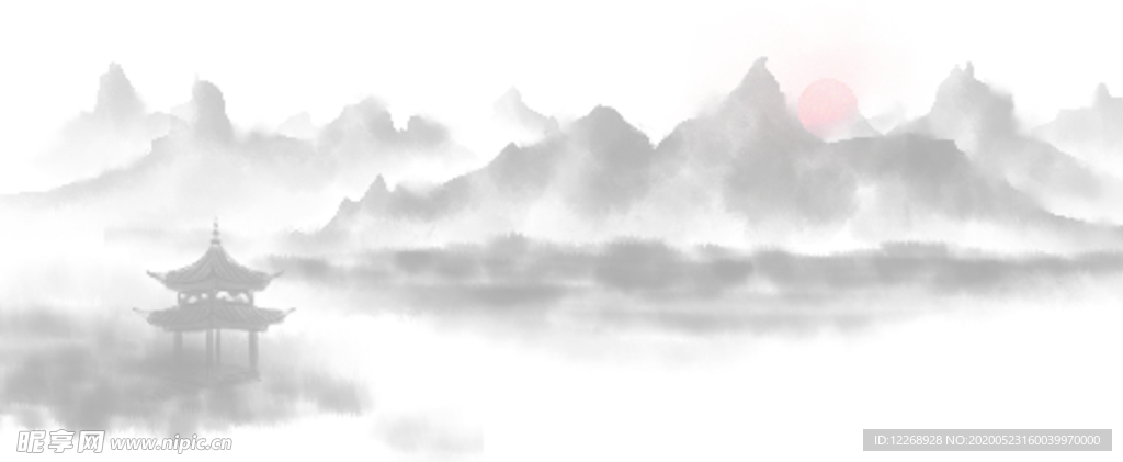 山水墨素材