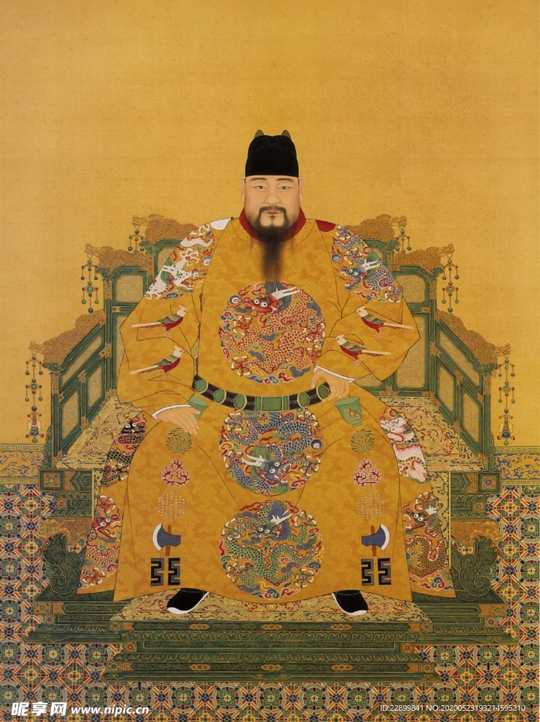 明仁宗坐像轴