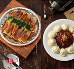 扣肉夹馍 兰花脱骨带鱼