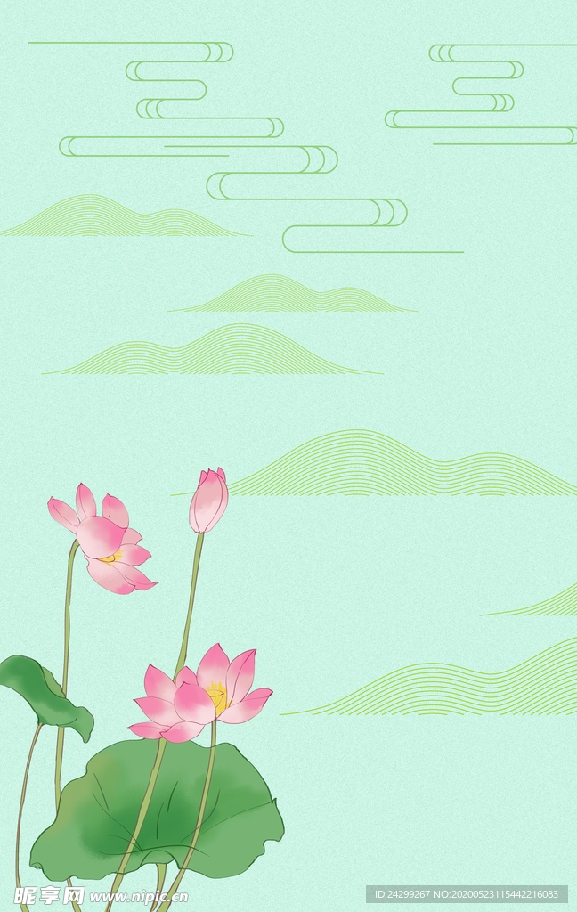 荷花背景