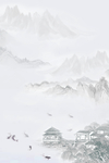 中国风山水画