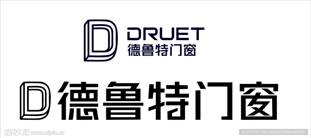 德鲁特门窗 LOGO