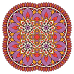 曼陀罗花纹