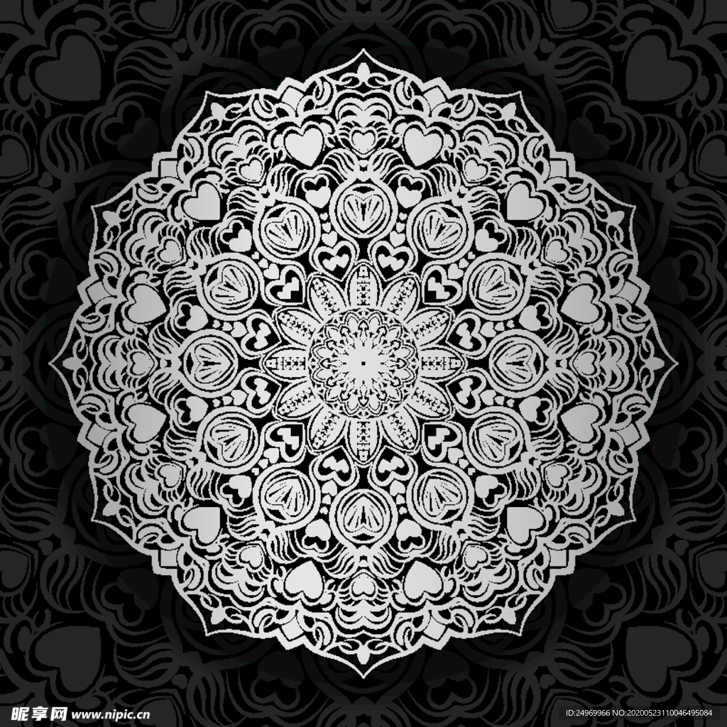 曼陀罗花纹
