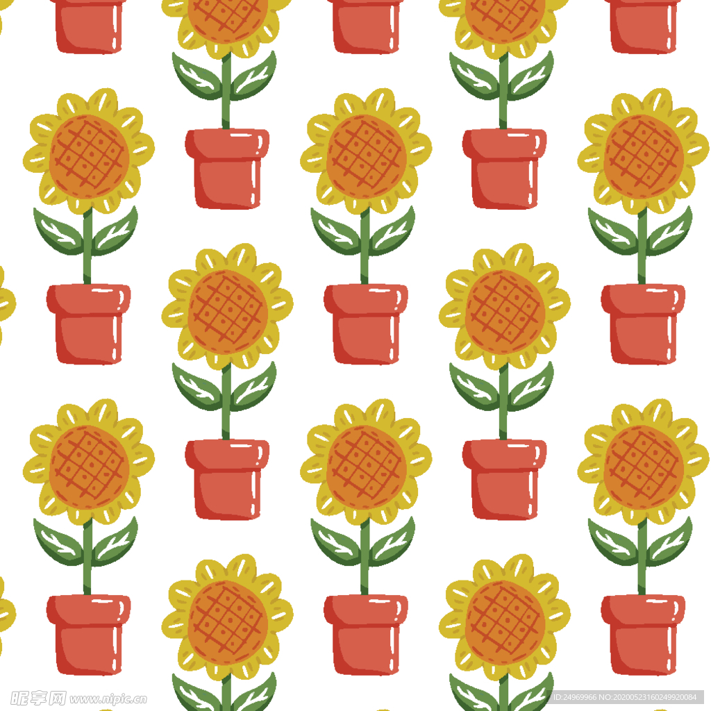 连续花纹