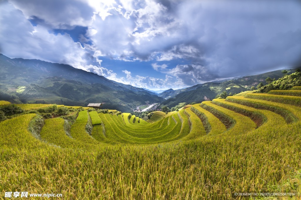 山区梯田景观