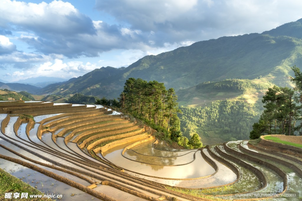 山区梯田景观