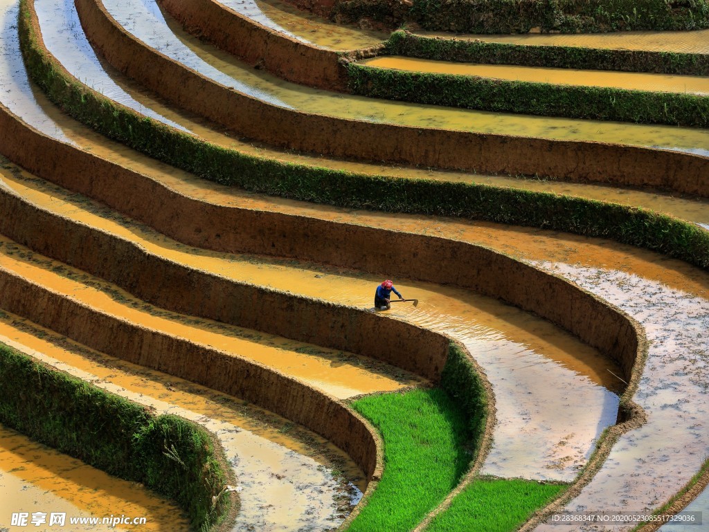 山区梯田景观