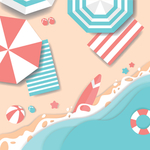 夏日素材海报元素