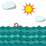 夏日素材海报元素