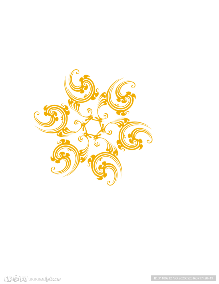 金色花纹