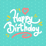 英文生日创意字体