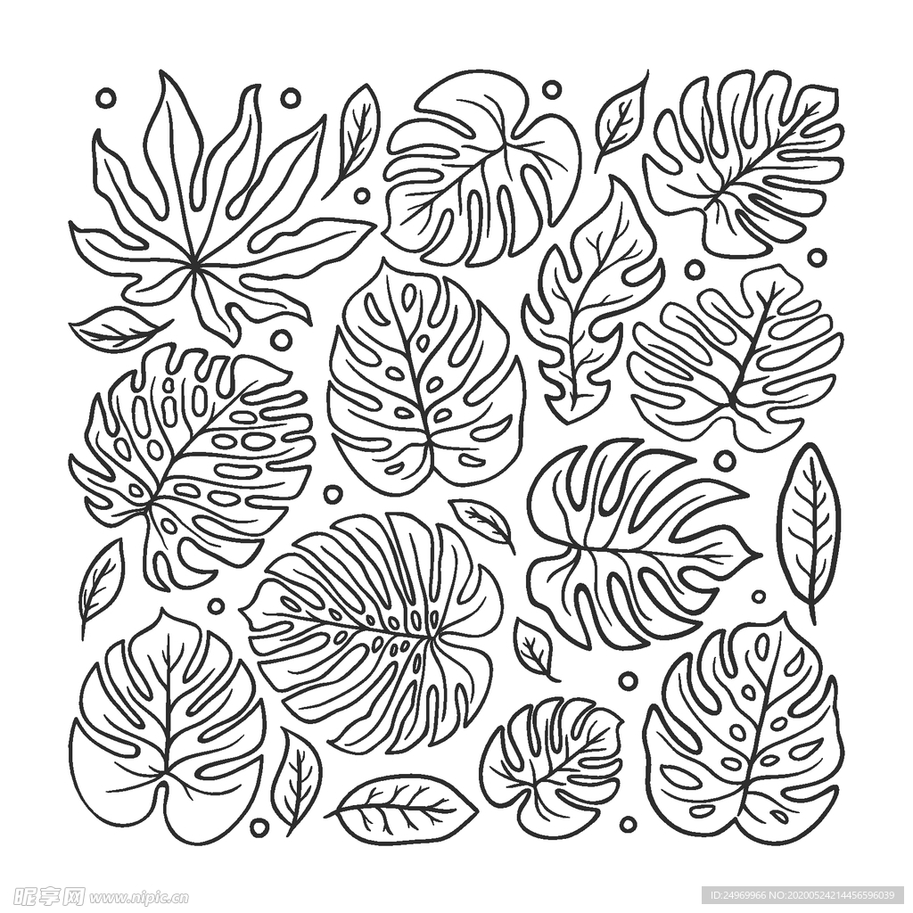 涂鸦花纹