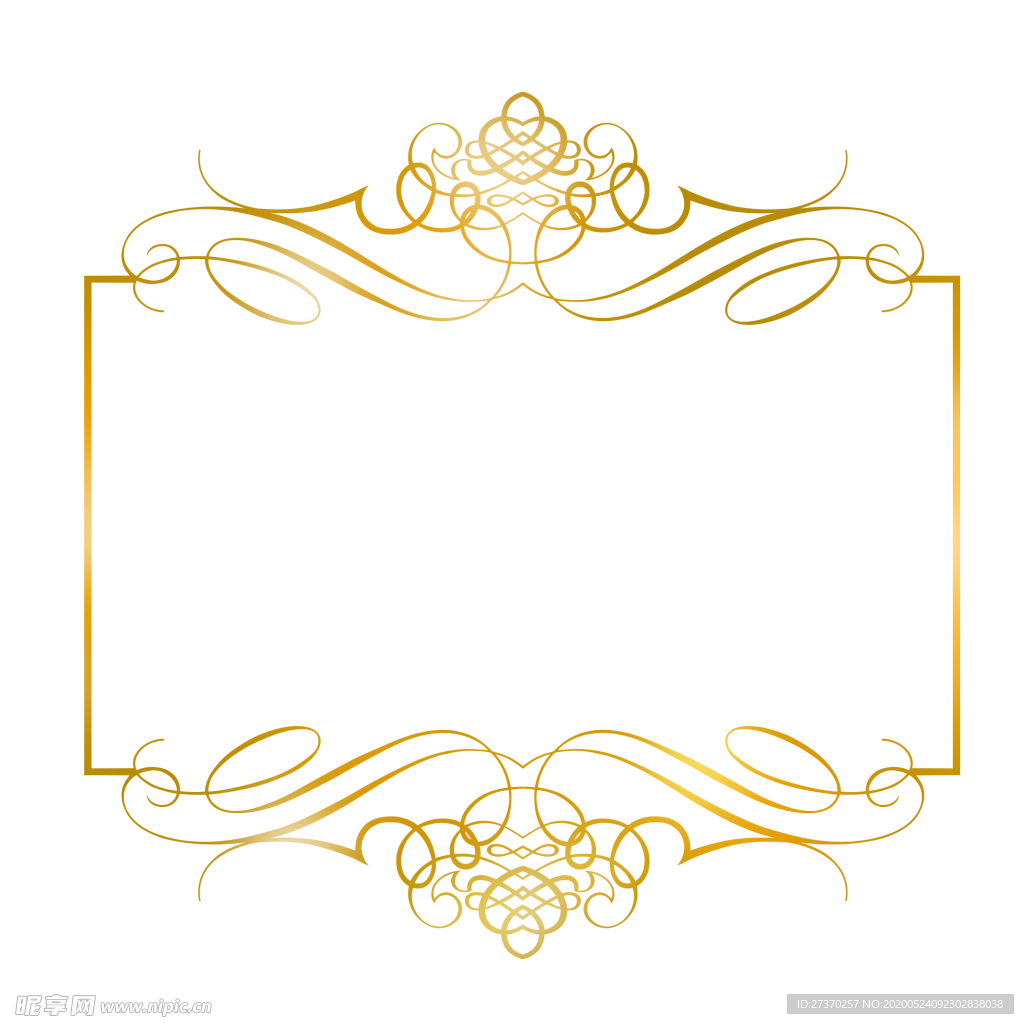 金色优雅欧式边框设计