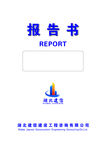 报告书封面