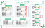 奶茶价目表