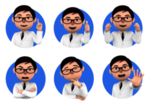 商务办公人物表情动作