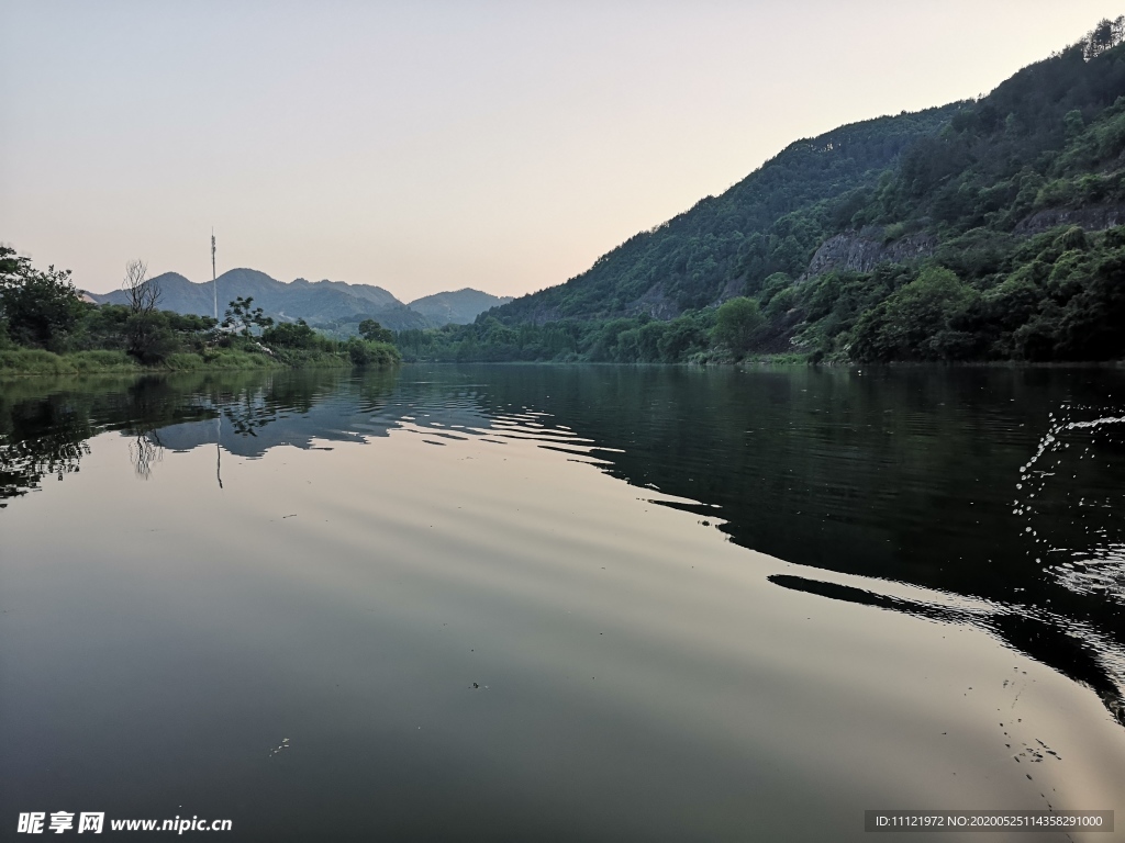 黄昏 山水