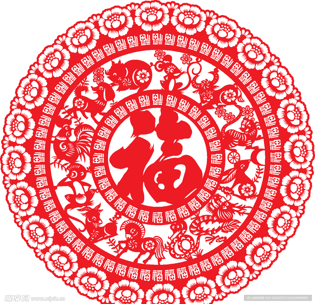 雕刻窗花镂空