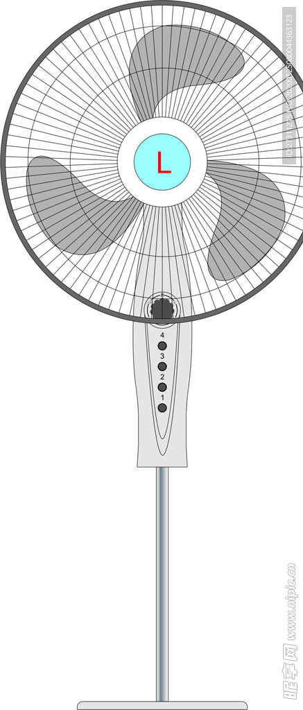 素材 电风扇