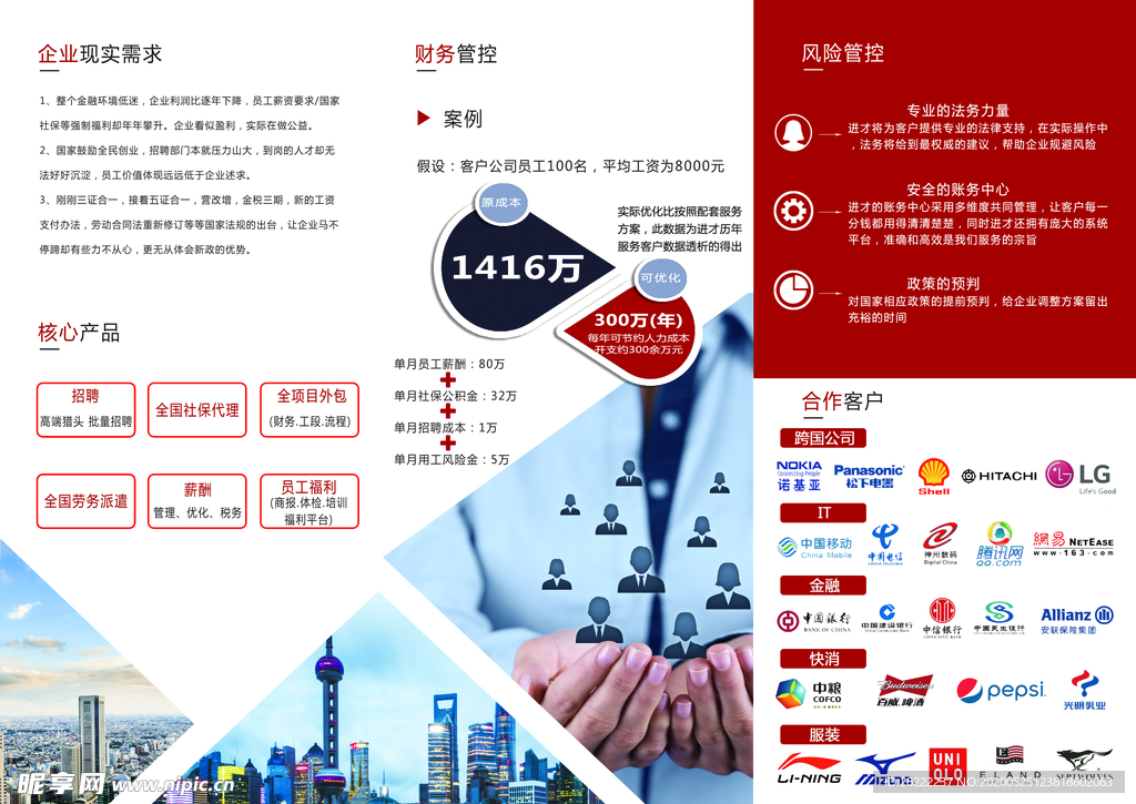 企业画册三折页宣传文化