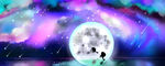 星空下的海豚