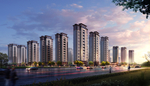 翡翠江景城沿新兴路方向