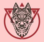 抽象狼头