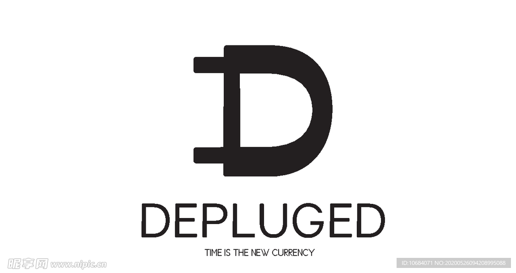 矢量logo标志D字母元素