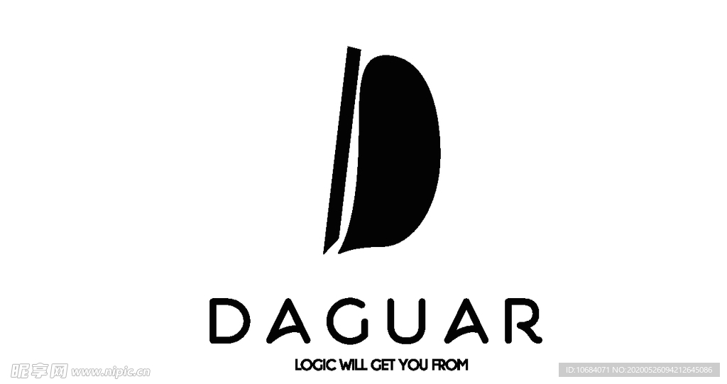 矢量logo标志D字母元素