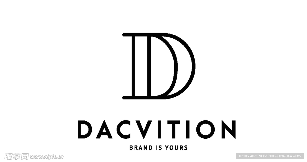 矢量logo标志D字母元素