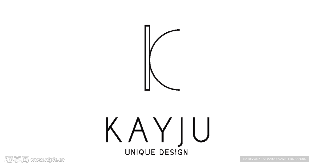 创意矢量logo标志K元素