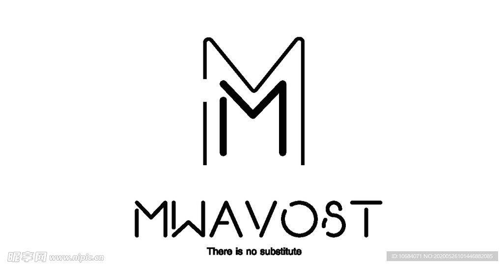 矢量logo标志M元素