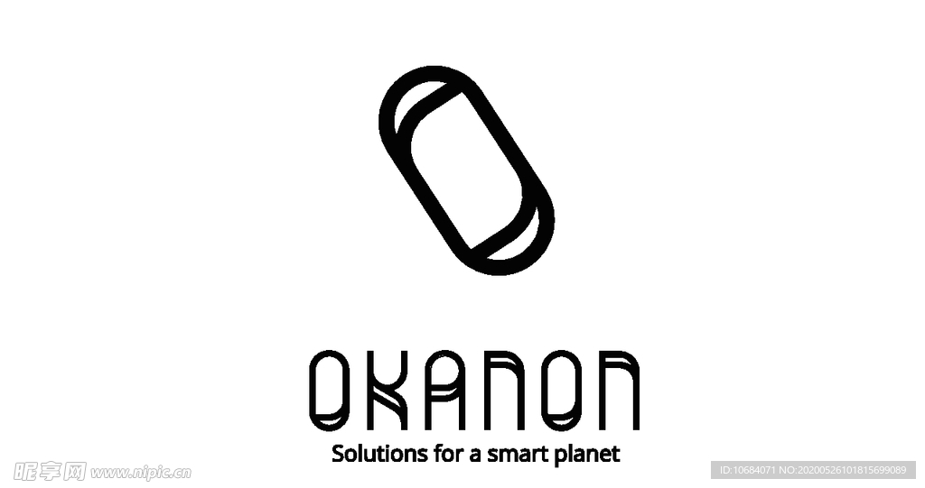 矢量字母logo标志O元素