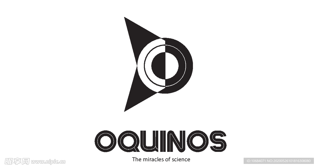 矢量字母logo标志O元素