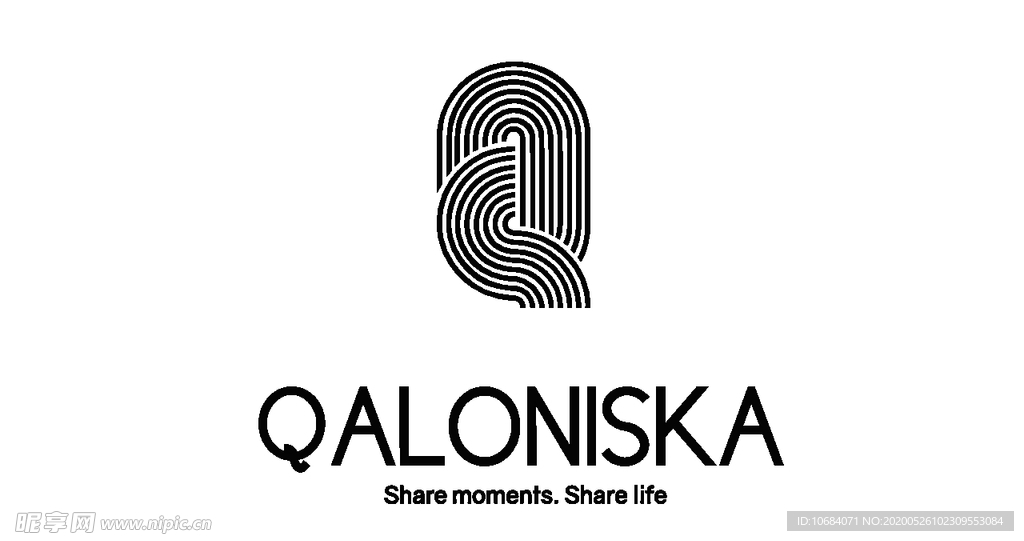 矢量字母logo标志Q元素
